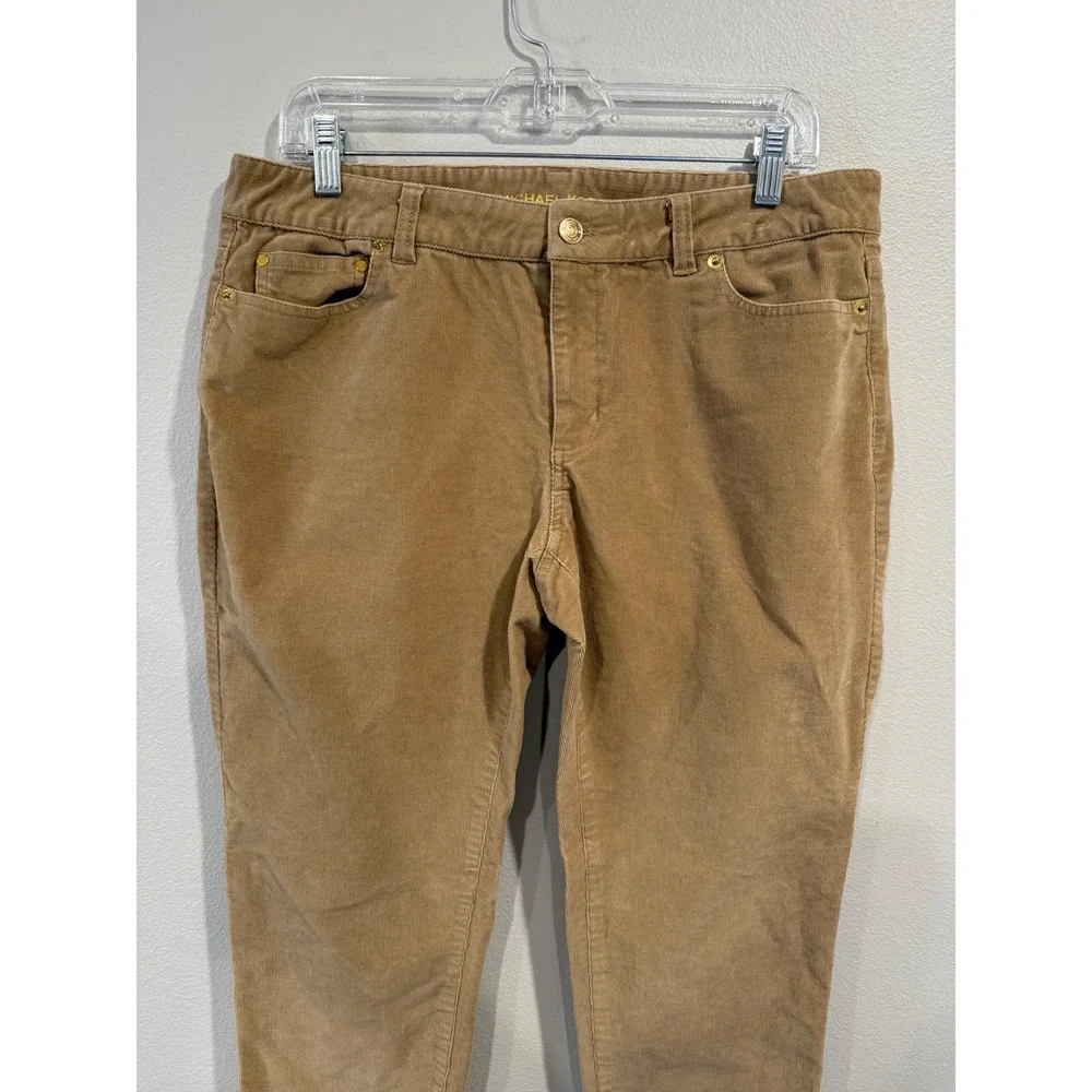 Michael Kors Skinny‎ Corduroy Pants Tan Women's Size 10